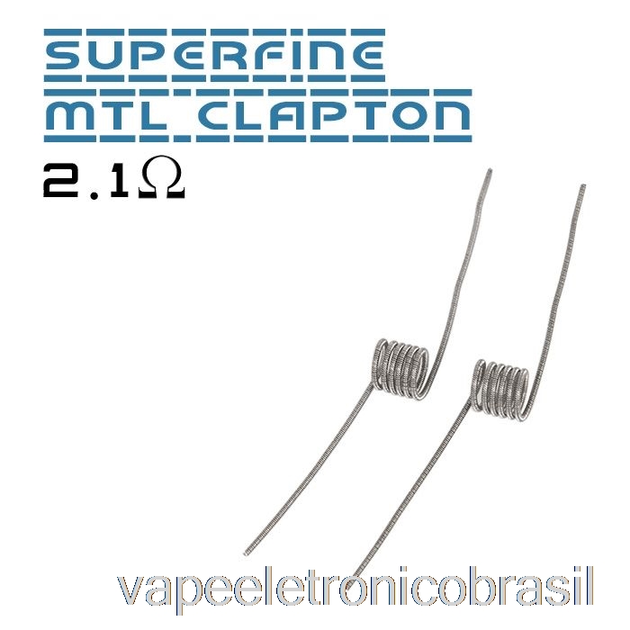 Vape Recarregável Vandy Vape Performance Bobinas Pré-construídas 2.1ohm Superfine Mtl Clapton Coil